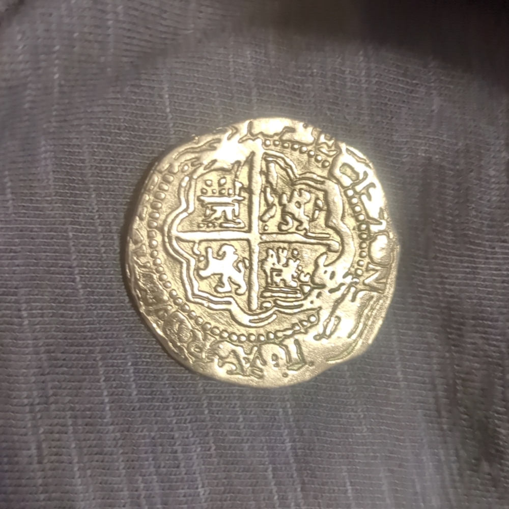 1600's Spanish Silver 2 Reales Genuine Antique Pirate Treasure Cob Cross Coin🪙